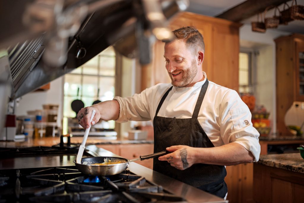 Photo of a chef at Grace Winery
