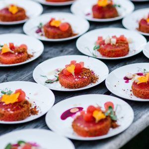 Photo of a catering dish at Grace Winery